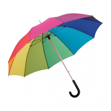 Logotrade reklaamkingi foto: ##Vikerkaarevärvides ALU light10 tuulekindel vihmavari