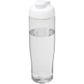 H2O Active® Tempo 700 ml keeratava kaanega spordipudel, Läbipaistev / valge