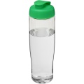 H2O Active® Tempo 700 ml keeratava kaanega spordipudel, Läbipaistev / roheline