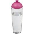 H2O Active® Tempo 700 ml kuppelkaanega spordipudel, Läbipaistev / roosa