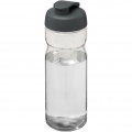 H2O Active® Base 650 ml keeratava kaanega spordipudel, Läbipaistev / hall