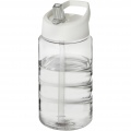 H2O Active® Bop 500 ml tilaga kaanega spordipudel, Läbipaistev / valge