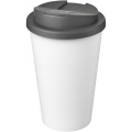 Americano® Eco 350 ml taaskasutatud trummel koos lekkekindla kaanega, Hall/valge