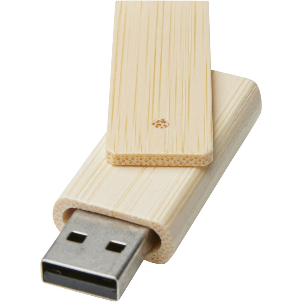 Logotrade reklaamtooted pilt: Pöörake 4 GB bambusest USB-mälupulka