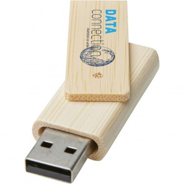 Logo trade meene pilt: Pöörake 4 GB bambusest USB-mälupulka