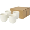 4-osaline 90 ml espressotasside komplekt, Valge