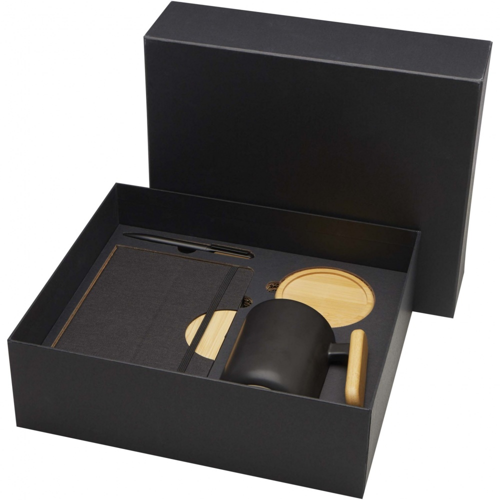 Logo trade reklaamkingi pilt: Kinkekomplekt Laura A5 märkmiku, pastaka ja kruusiga