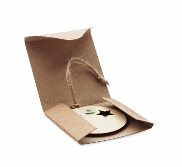 Logo trade reklaamkingi pilt: Puidust jõulukuulike kuuseseemnetega