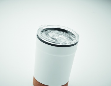 Logo trade ärikingid foto: Topeltseinaga termoskruus, 300 ml, korgist alusega