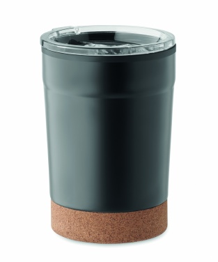 Logotrade ärikingi foto: Topeltseinaga termoskruus, 300 ml, korgist alusega