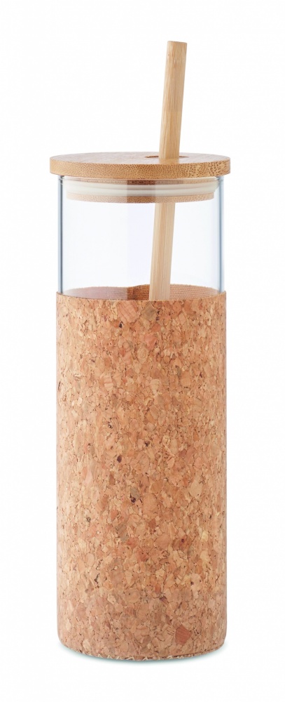 Logotrade firmakingitused pilt: Korgist ümbrise ja bambusest kaanega joogitops, 450 ml