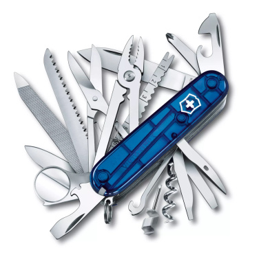 Logotrade firmakingid pilt: Taskunuga SwissChamp, läbipaistev Victorinox