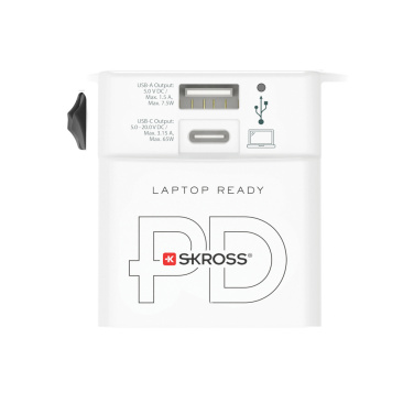 Logotrade meene foto: SKROSS World Travel Adapter MUV 65W PD USB C kaabliga