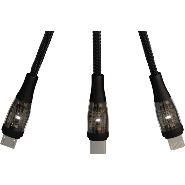 Logo trade reklaamtoote pilt: SCX.design C50 5-ühes kiirlaadimiskaabel 100W/5A