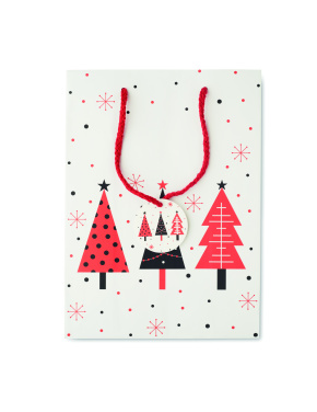 Logotrade ärikingid pilt: Keskmise suurusega paberkinkekott BOSSA