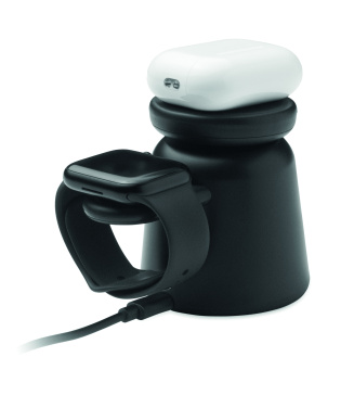 Logotrade meene foto: 3-ühes juhtmevaba laadija 15W SIMPA