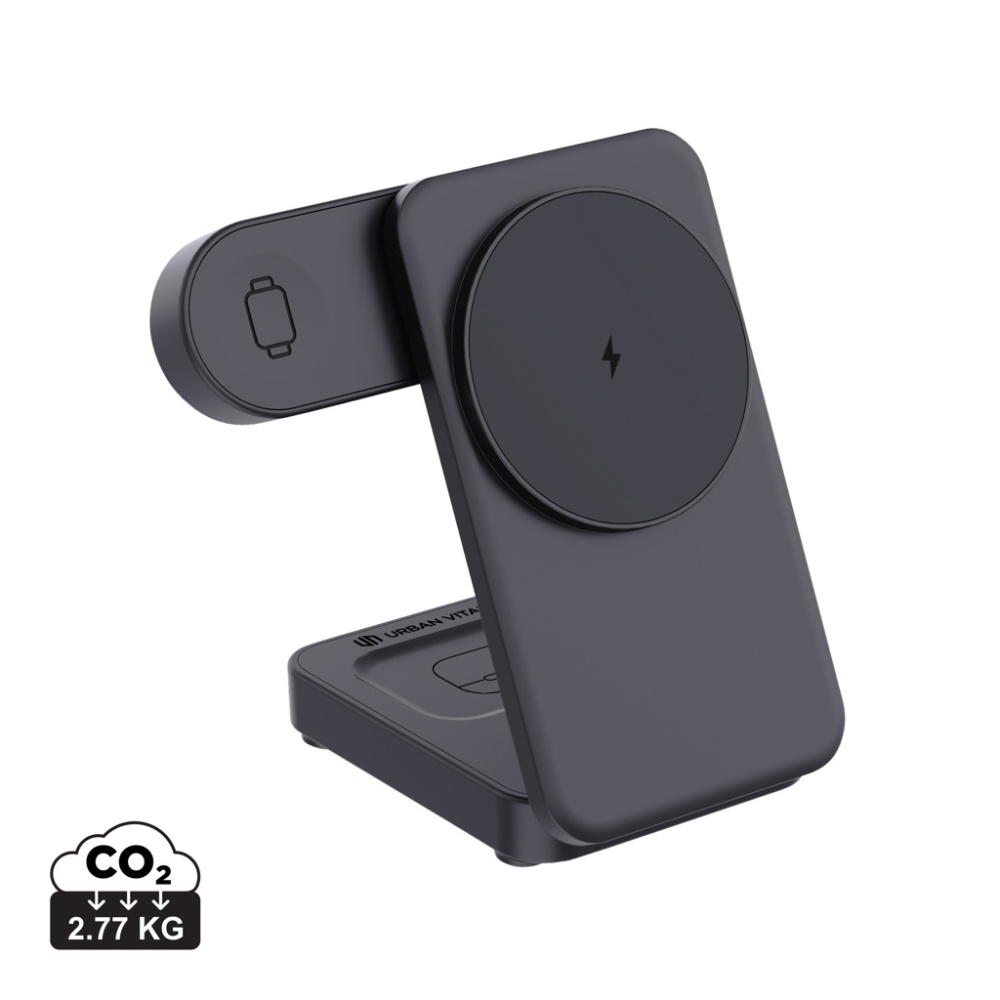 Logotrade firmakingid pilt: Urban Vitamin Arcadia RCS plastikust 15W 3in1 magnetiline laadija