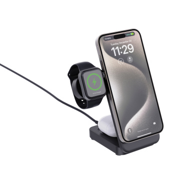 Logo trade ärikingituse pilt: Urban Vitamin Arcadia RCS plastikust 15W 3in1 magnetiline laadija