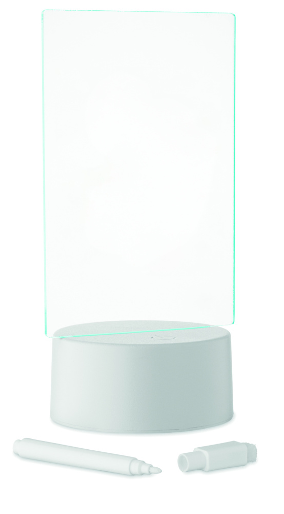 Logo trade reklaamkingitused foto: LEDMEMO valgustatud LED-märkmetahvel