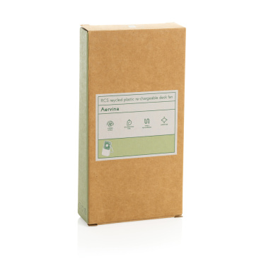 Logotrade firmakingitused pilt: Aervina RCS taaskasutatud plastist laetav lauaventilaator