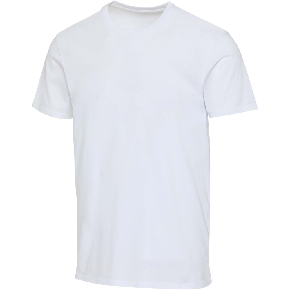 Logotrade reklaamkingi foto: Azuriidist lühikeste varrukatega unisex orgaaniline T-särk