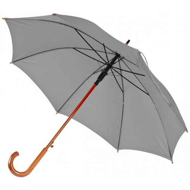 Logotrade mainoslahja tuotekuva: Automaattinen sateenvarjo Nancy, harmaa