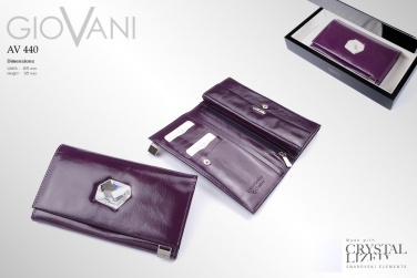 Logotrade mainostuote tuotekuva: Naiste rahakott suure Swarovski kristalliga AV 140