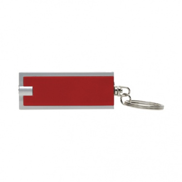 Logo trade liikelahjat mainoslahjat kuva: Muovisen avaimenrenkaan 'Bath' väri punainen