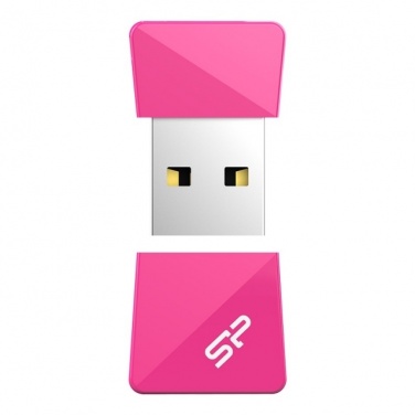 Logo trade liikelahja mainoslahja tuotekuva: USB flashdrive pink Silicon Power Touch T08 64GB