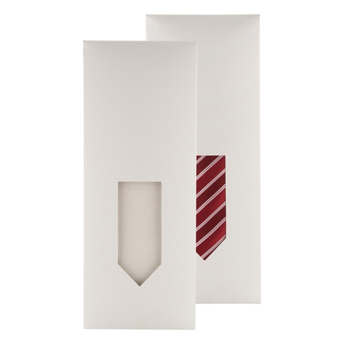 Logo trade liikelahja mainoslahja tuotekuva: Kartongista kravatti pakkaus, valkoinen