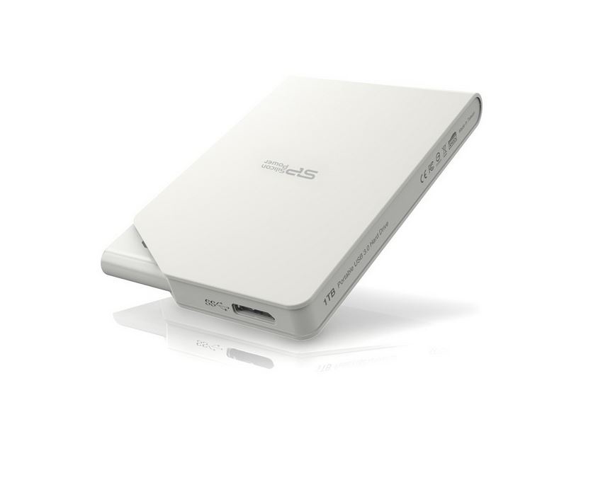 Logotrade mainoslahja ja liikelahja kuva: Kannettava SSD Silicon Power Stream S03 1 TB, valkoinen