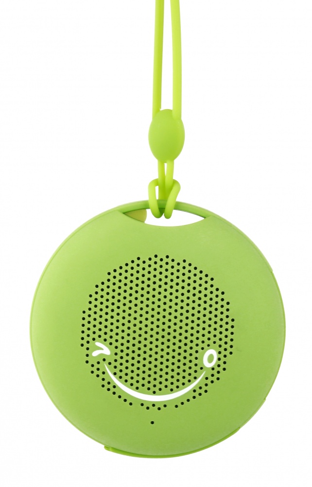 Logo trade liikelahjat mainoslahjat kuva: Silikoni-mini-kaiutin Bluetooth, vihreä