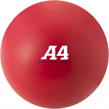 Logotrade mainoslahja tuotekuva: Cool-stressilelu, pyöreä, punainen