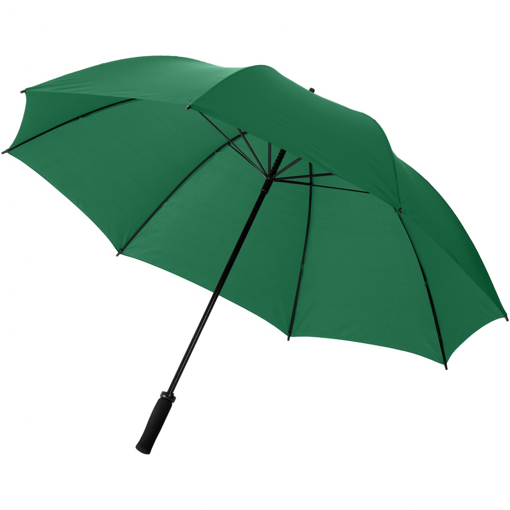 Logo trade liikelahja mainoslahja tuotekuva: 30” Yfke-golfsateenvarjo EVA-kahvalla, metsänvihreä