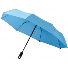 21,5" 3-osainen Traveler-sateenvarjo, vaaleansininen