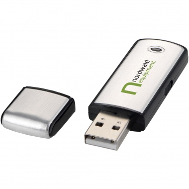 Logo trade mainoslahja ja liikelahja tuotekuva: Neliönmuotoinen USB-tikku, 4 GB