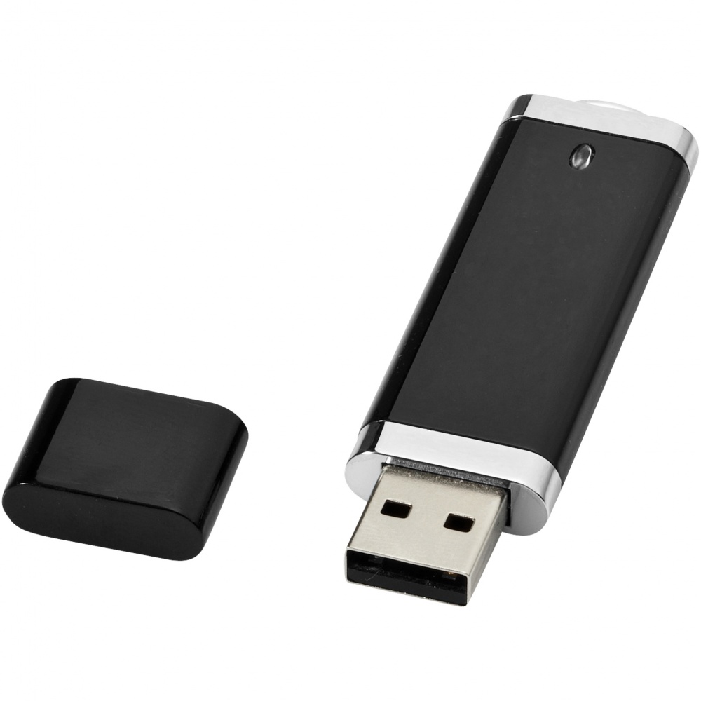 Logo trade liikelahjat mainoslahjat kuva: Litteä USB-muistitikku, 4 GB