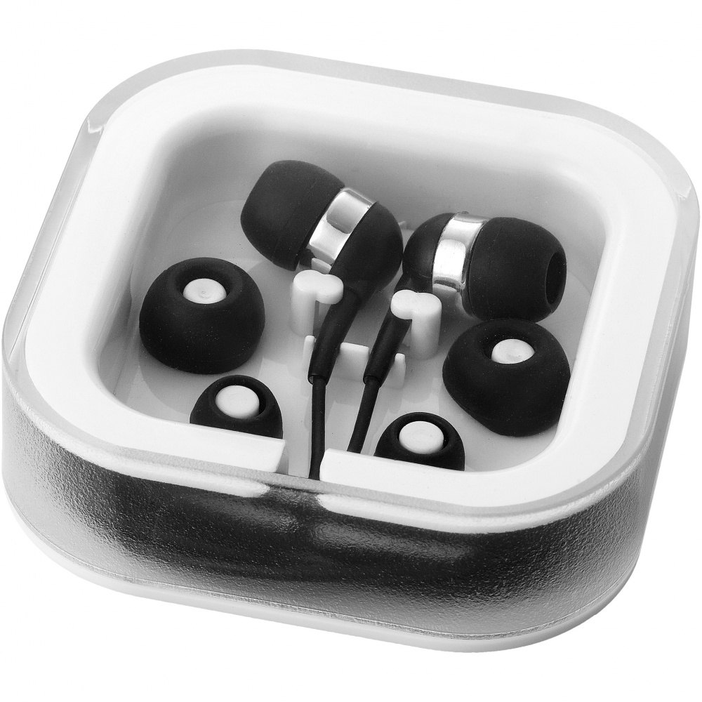 Logotrade mainostuote tuotekuva: Sargas-kuulokkeet, joissa on mikrofoni