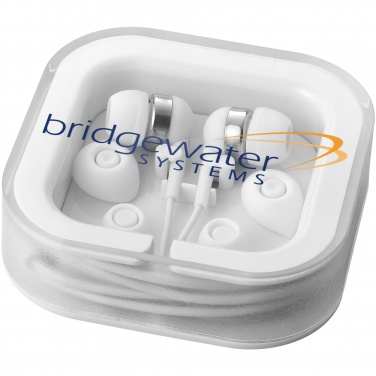 Logo trade liikelahja mainoslahja tuotekuva: Sargas-kuulokkeet, joissa on mikrofoni