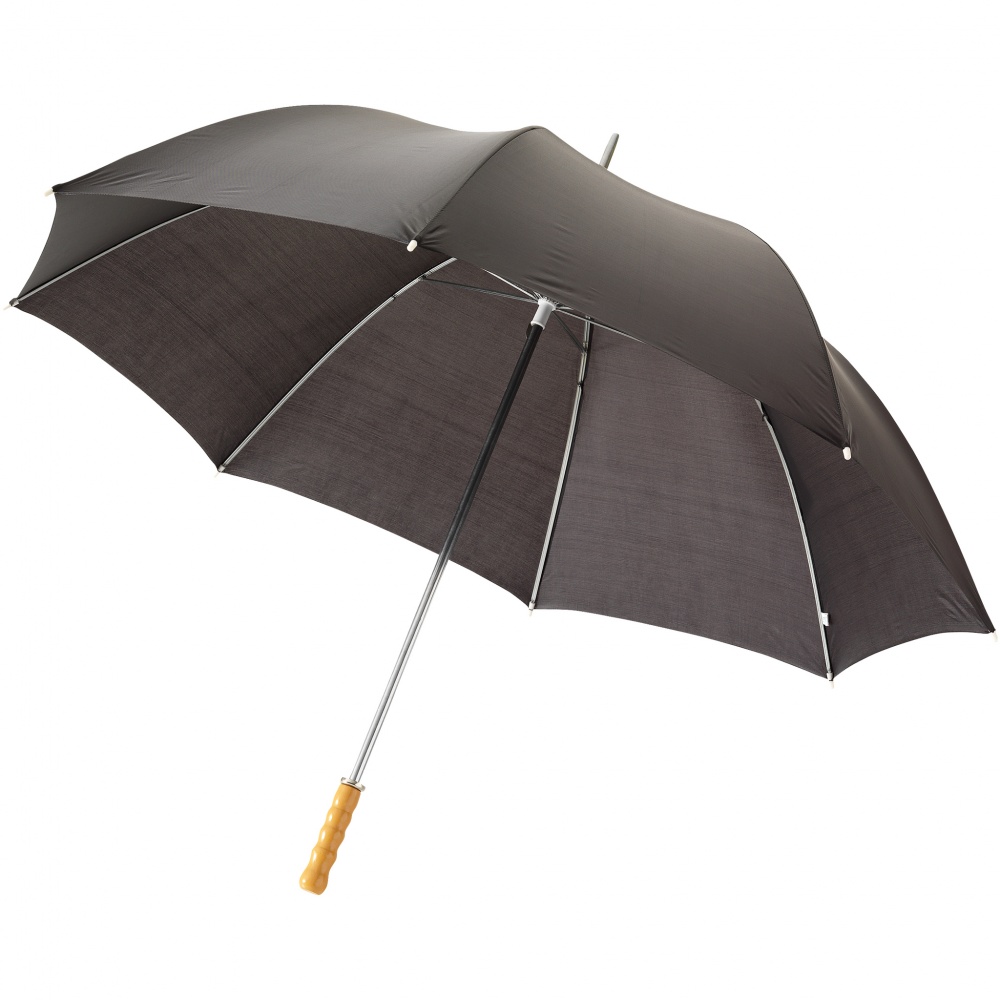 Logotrade mainoslahja tuotekuva: 30" Karl golf sateenvarjo, musta