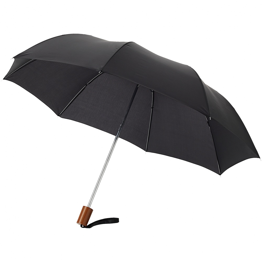 Logotrade liikelahja tuotekuva: 20" Oho 2-osainen sateenvarjo, musta