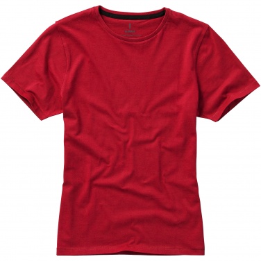 Logotrade mainostuote tuotekuva: Nanaimo T-paita, lyhythihainen, naisten, punainen