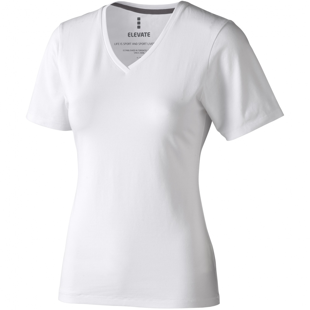 Logo trade mainoslahja ja liikelahja tuotekuva: Kawartha T-paita, lyhythihainen, naisten, valkoinen