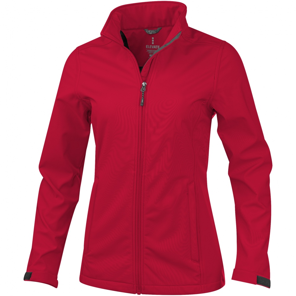 Logo trade mainoslahja kuva: Maxson softshell -takki, naisten, punainen