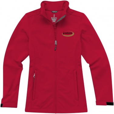 Logotrade liikelahjat mainoslahjat tuotekuva: Maxson softshell -takki, naisten, punainen