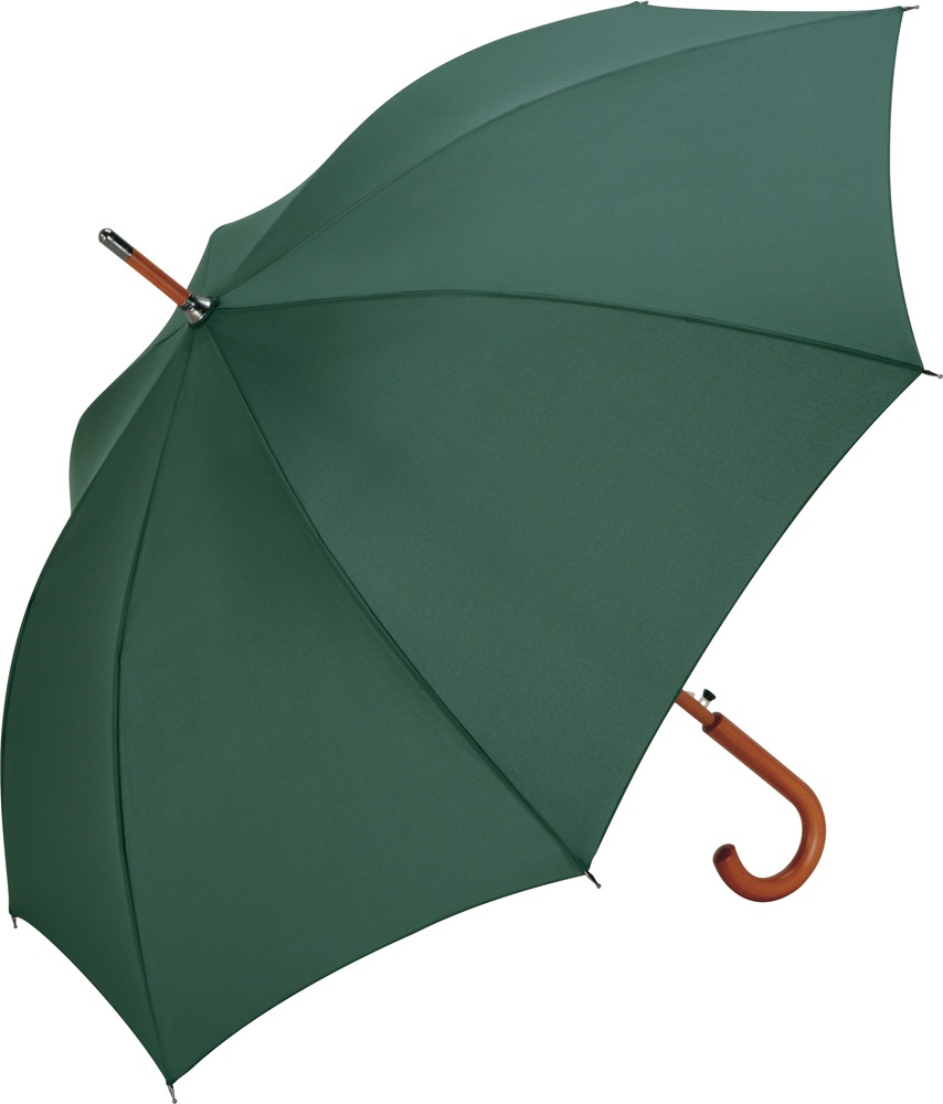 Logo trade liikelahjat mainoslahjat kuva: Vihmavari puidust käepidemega, tumeroheline