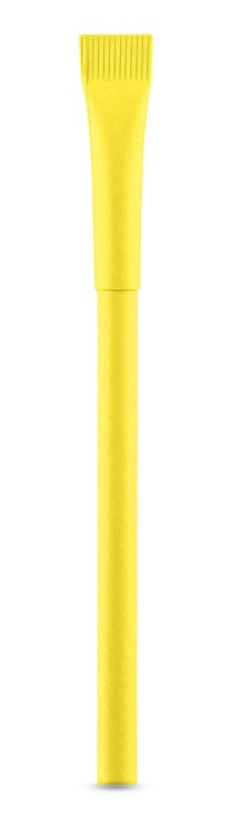 Logotrade liikelahja mainoslahja kuva: Paberist pastapliiats Pinko, kollane