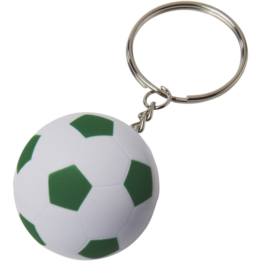 Logotrade mainoslahjat ja liikelahjat tuotekuva: Striker ball keychain - WH-GR, vihreä