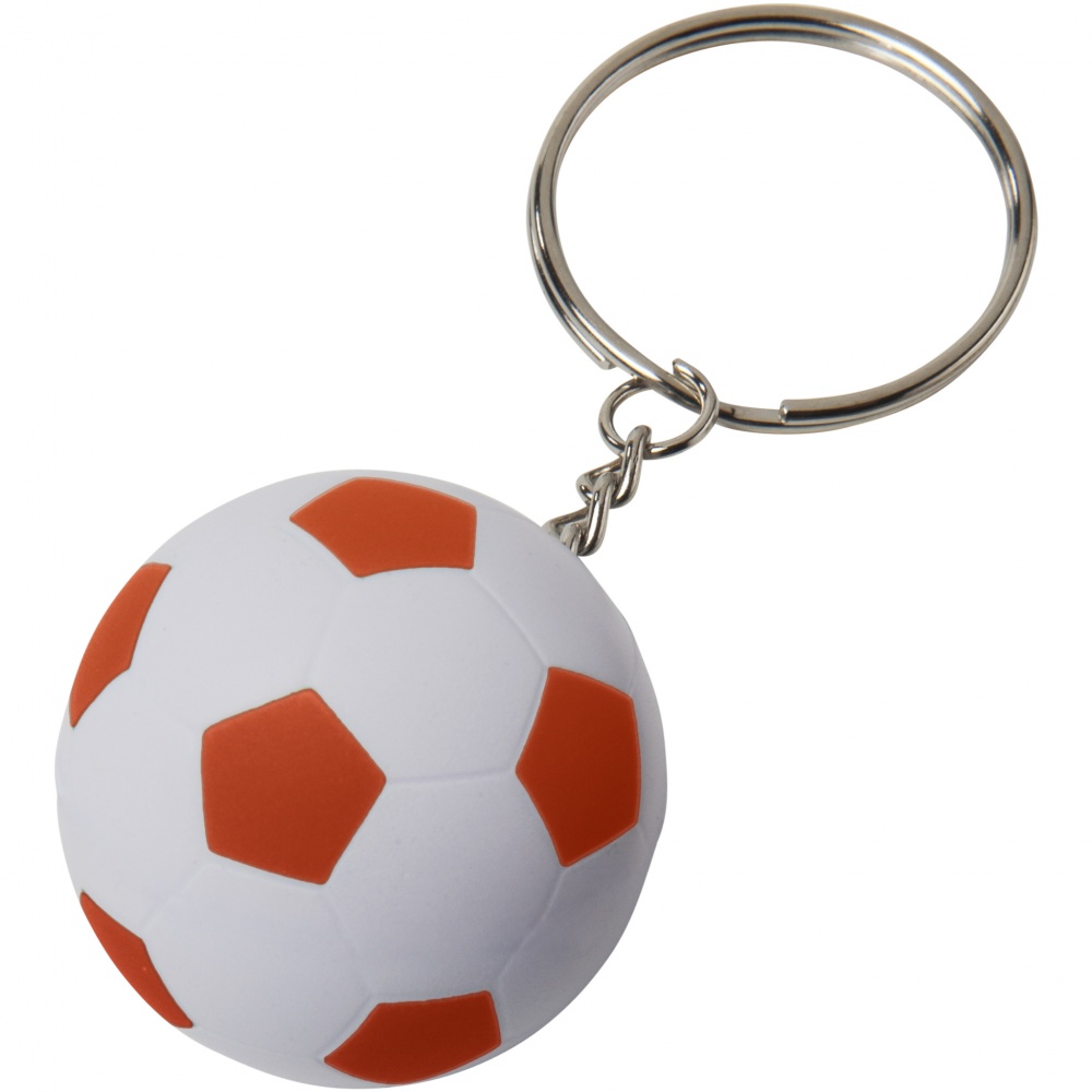 Logotrade liikelahjat mainoslahjat tuotekuva: Striker ball keychain - WH-OR, oranssi