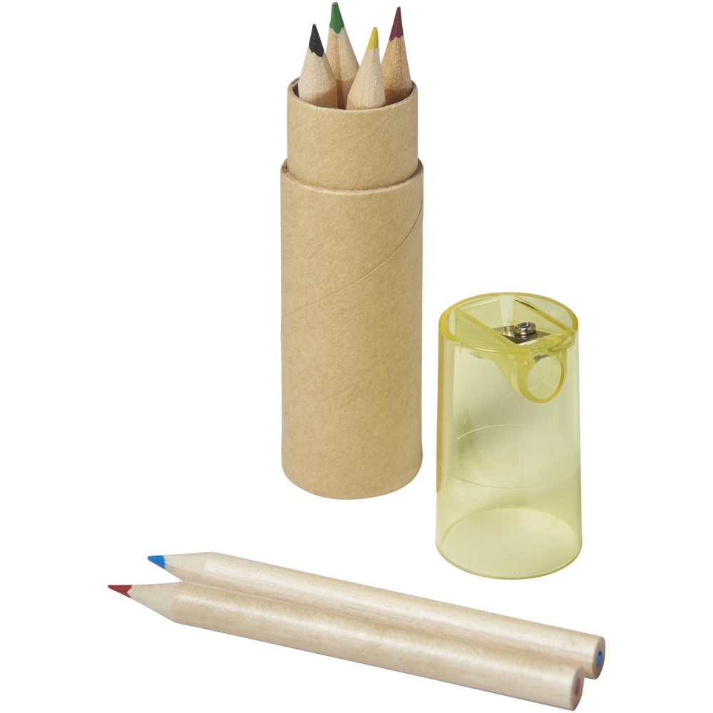Logotrade mainoslahjat ja liikelahjat tuotekuva: 7-piece pencil set -YW, keltainen